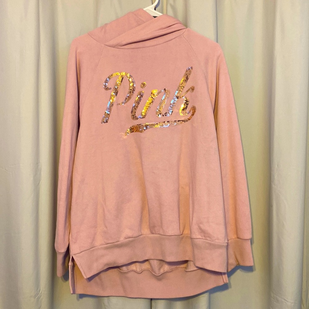 VS Pink Pullover Oversized Hoodie